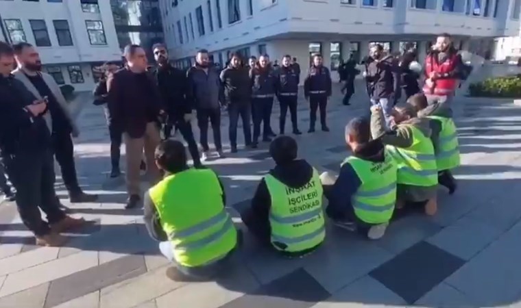 İnşaat ve tekstil işçilerinin direnişine polis engel oldu: Hak aramaya izin yok