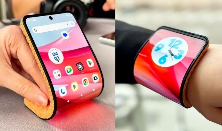Motorola katlanarak bilekliğe dönüşen akıllı telefonu tanıttı