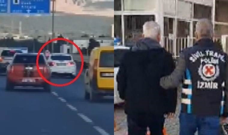 Makas atarak trafiği tehlikeye sokmuştu… Yakalandı!