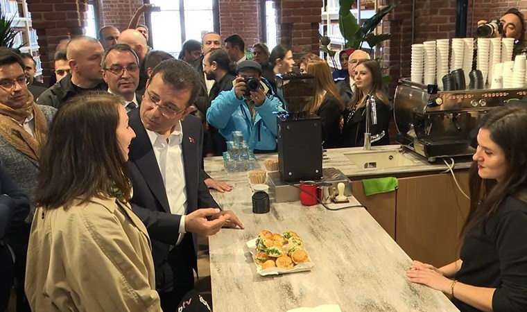 İmamoğlu, Bulgur Palas açılışında İngilizce konuştu: ‘Would you like to drink something?’