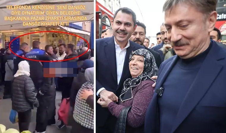 ‘Seni dansöz diye oynatırım’ diyen AKP’li belediye başkanına ‘dansöz ‘kıyafeti fırlatıldı