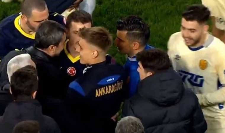 Ankara’da maç sonu gergin anlar!