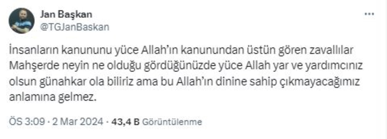 Trabzonspor, ‘şeriat’ paylaşımı yapan tribün lideri Mehmet Fındıkçı için harekete geçti