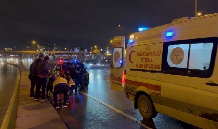 İstanbul-Küçükçekmece’de motosiklet kazası