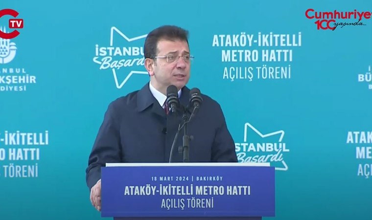 Ekrem İmamoğlu’ndan 2 gün arayla metro açılışı: ‘Özür dileyecekler’