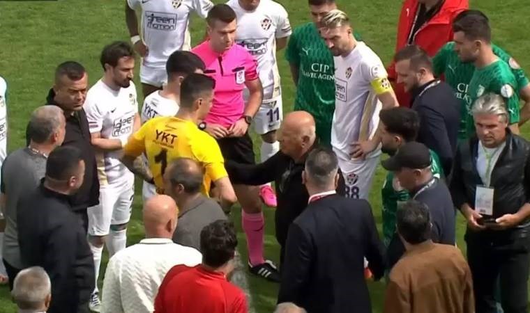 1. Lig’de olaylı maç: Başkanlar sahaya indi, Uğur Demirok hastaneye kaldırıldı!