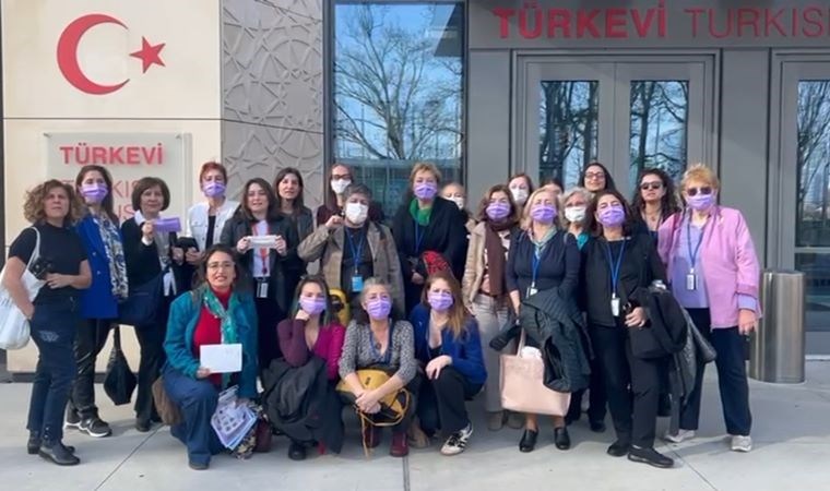 ABD’de Türkevi önünde İstanbul Sözleşmesi protestosu!