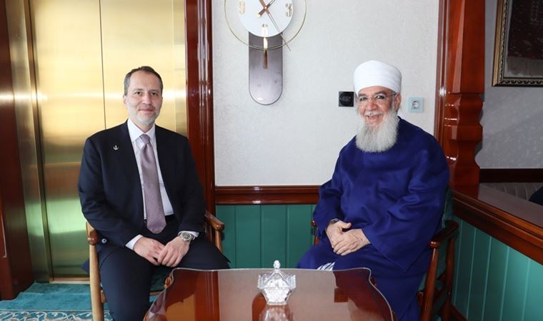 Fatih Erbakan’dan Menzil ‘şeyh’i Erol’a ziyaret