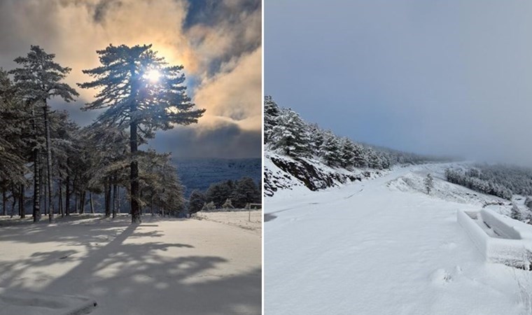Muğla’ya Mart ayında kar yağdı