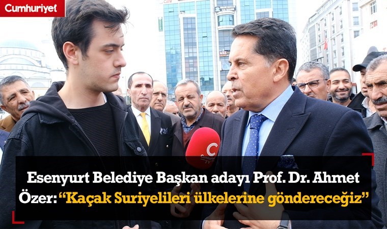 Esenyurt Belediye Başkan adayı Prof. Dr. Ahmet Özer Cumhuriyet Tv’ye konuştu
