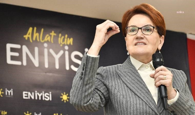 Akşener, Ahlat’ta iktidarı eleştirdi: ‘Emeklinin et, peynir alması mümkün değil’