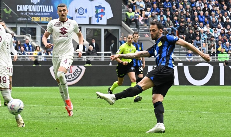 Hakan Çalhanoğlu'ndan resital: Inter 10 kişi kalan rakibine acımadı!