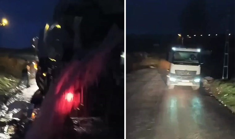 Arnavutköy’de inşaat atığını ‘su kanalına’ döken beton mikseri sorumlusuna ceza