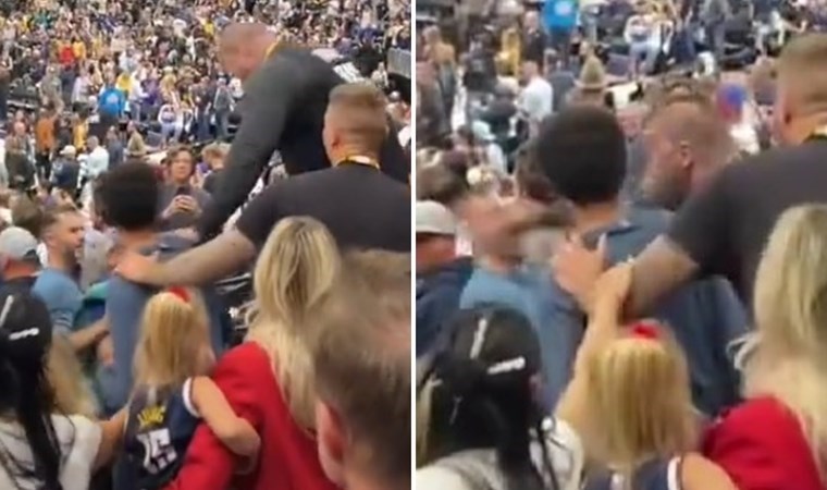 NBA play-off turunda skandal: Nikola Jokic’in ağabeyi taraftara yumruk attı!