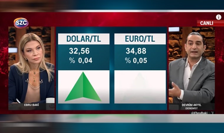 Ebru Baki ve Devrim Akyıl arasında tansiyon yükseldi… Sözcü TV’de ‘dolar’ tartışması: ‘AK Parti’nin etkisinde kalmışsın’