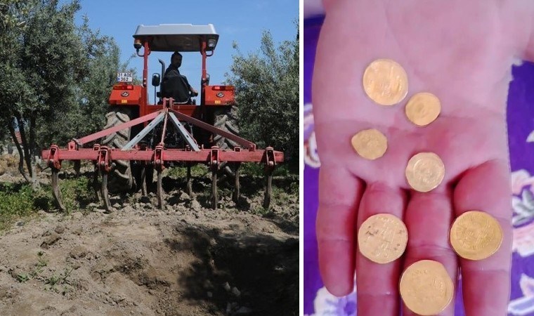 Bahçesini çapalarken buldu: Bir küp dolusu sikke! Bizans dönemine ait….