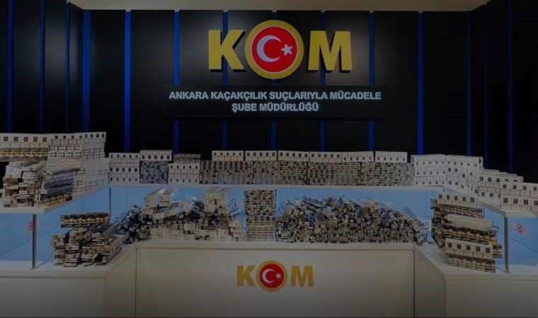 Ankara’da 2 milyon 130 bin makaron ele geçirildi: 4 gözaltı
