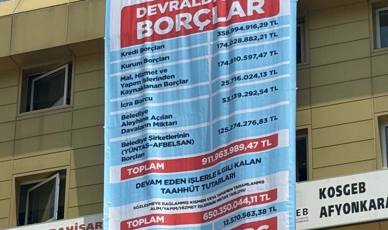 CHP’li başkan belediyenin borçlarını açıkladı: ‘Yemiş, içmiş faturaları bize bırakmışlar’