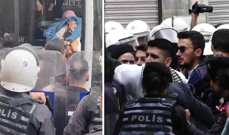 Beyoğlu’nda İsrail protestosunda polis şiddeti: Ters kelepçe, darp, gözaltı…