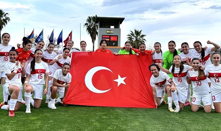 U19 Kadın Futbol Milli Takımından 7 gollü zafer!