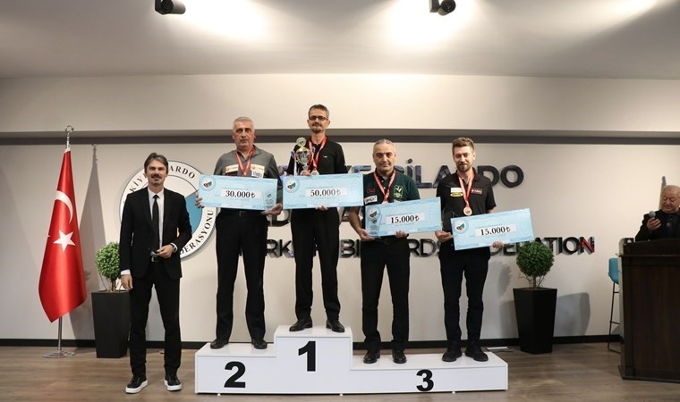 3 Bant Bilardo Şampiyonası A kategorisi 1. etabı tamamlandı