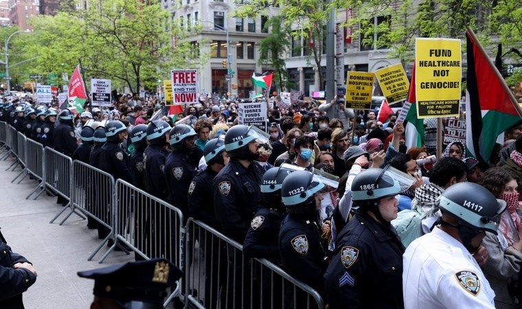 ABD üniversitelerinde protesto: 2 bin 500 kişi gözaltına alındı