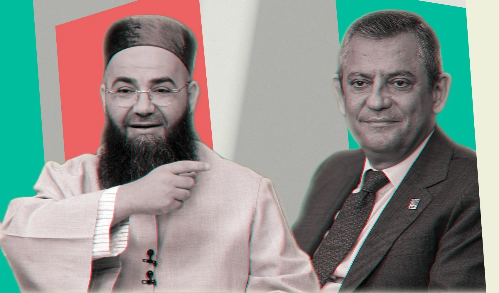 Cübbeli Ahmet Hoca  Özgür Özel e yanaştı.