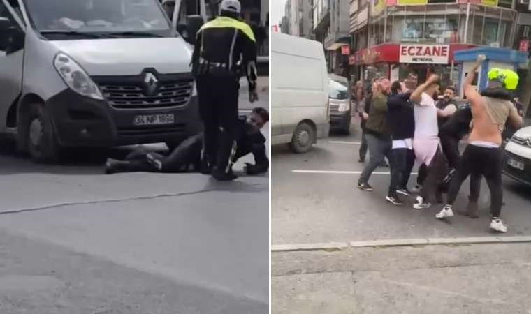Fatih’te zabıtaya trafikte saldırı: Kaputta sürükledi