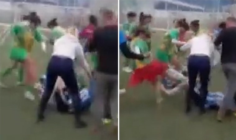 Kadın Futbol Ligi’nde tekmeler havada uçuştu: 7 oyuncu yaralandı!