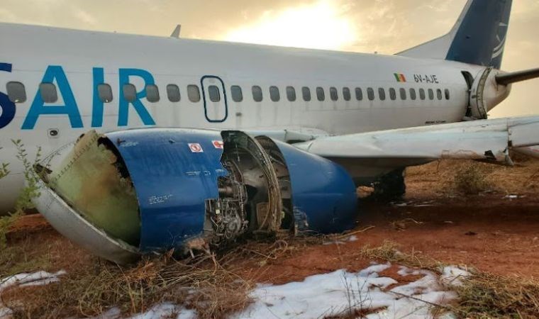 Senegal’de Boeing 737 pistten çıktı: 10 kişi yaralandı