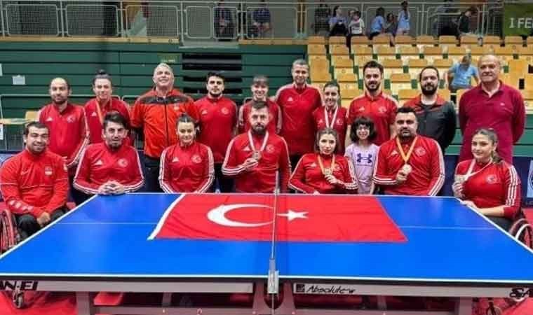 Milli para masa tenisçilerden 3 madalya!