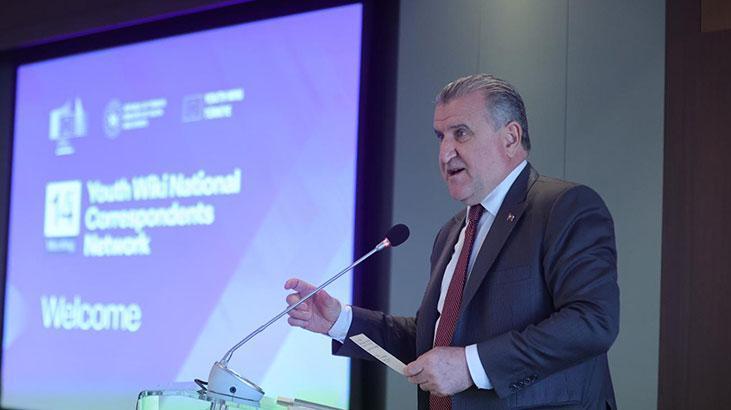 Gençlik ve Spor Bakanı Osman Aşkın Bak, Youth Wiki Ulusal Temsilciler Toplantısı’nda Konuştu