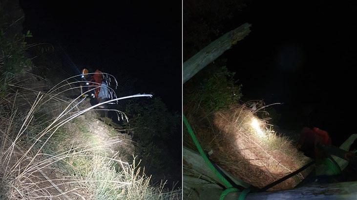 Bursa’da Ormanlık Alanda Mahsur Kalan Kişi Ekiplerin Ortak Çalışmasıyla Kurtarıldı