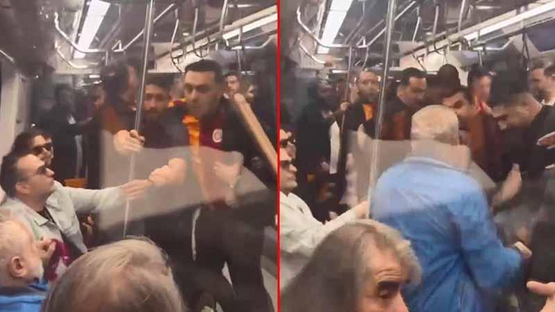 Metro Hattında Şampiyonluk Gerginliği: Küfürlü Tezahürat Kavgaya Dönüştü