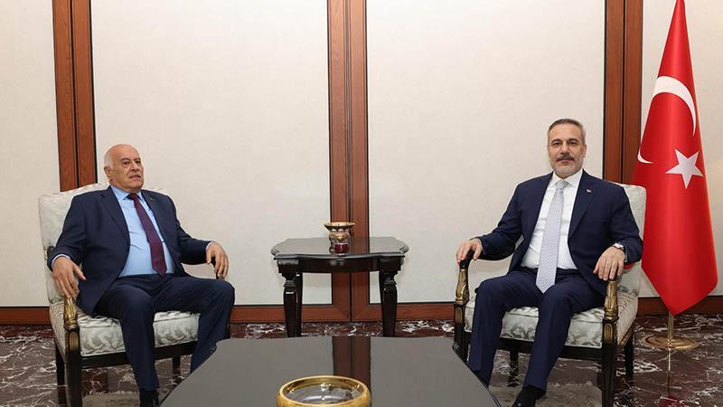 Hakan Fidan, Fetih Genel Sekreteri Cibril Rajub’u Ankara’da Kabul Etti