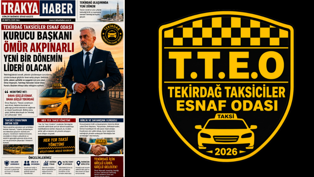 Ömür Akpınarlı Liderliğinde Tekirdağ Taksiciler Esnaf Odası İçin Tarihi Adım: Kuruluş Süreci Resmiyet Kazanıyor
