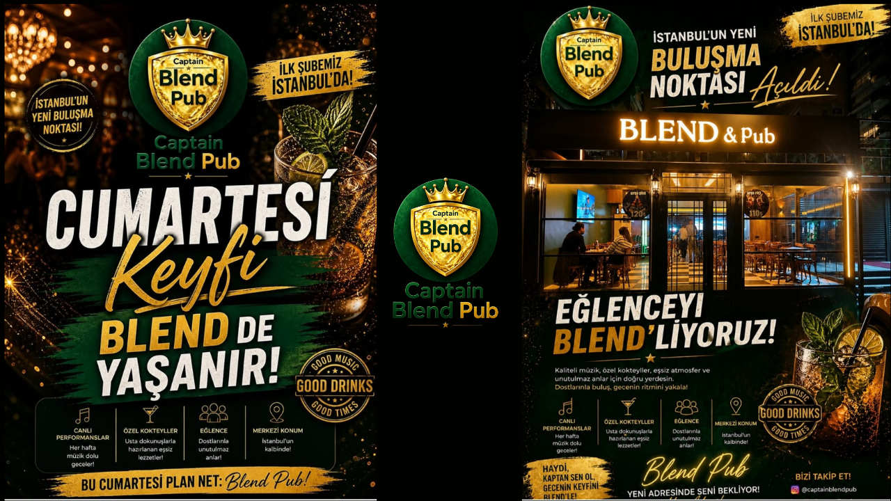 Captain Blend Pub, Beylikdüzü’nün Yeni Buluşma Noktalarından Biri Oluyor