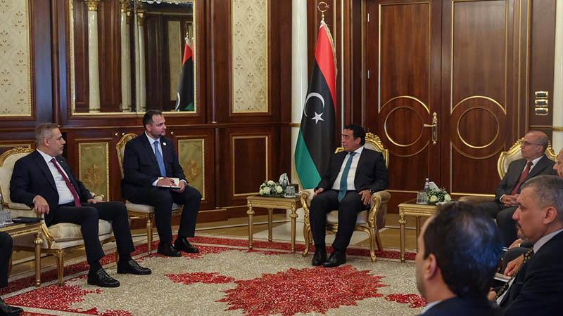 Hakan Fidan, Libya Başkanlık Konseyi Başkanı el-Menfi ile görüştü