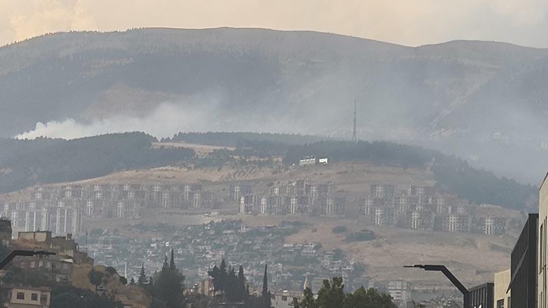 Kahramanmaraş’ta Ahır Dağı’nda orman yangını