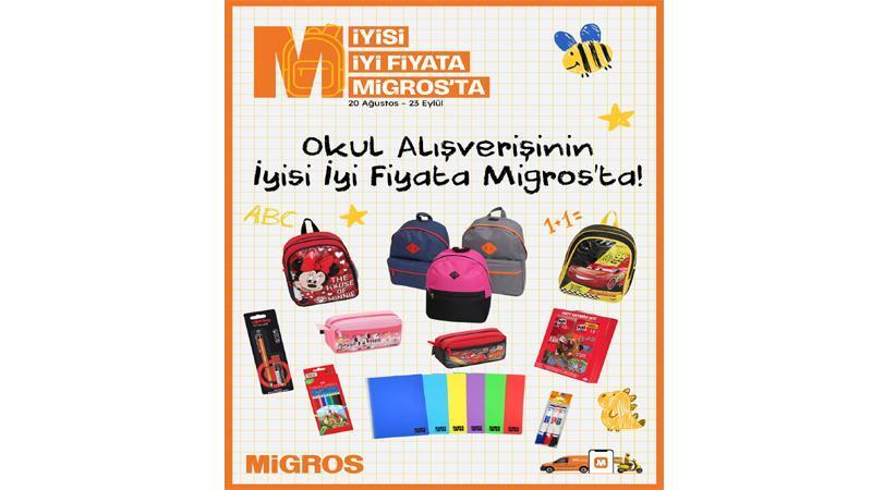 Migros’tan okula dönüş dönemi için 700’den fazla kırtasiye ürünü