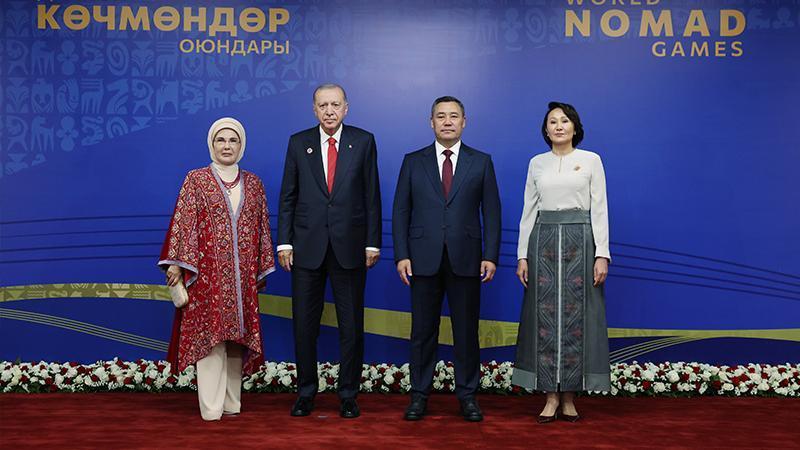 Erdoğan Bişkek’te! Dünya Göçebe Oyunları’nın açılış törenine katıldı