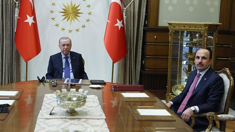 Erdoğan, Dünya Belediyeler Birliği Başkanı Uğur İbrahim Altay’ı kabul etti