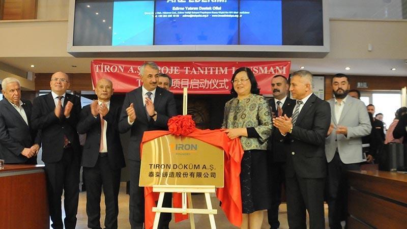 Çinli döküm devi Edirne’ye 40 milyon dolarlık yatırım yapacak